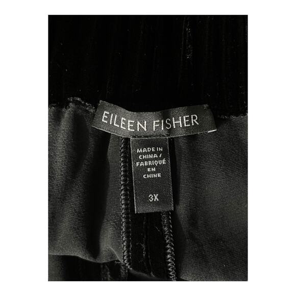 Eileen Fisher pants velvet wide leg black size 3X - Picture 4 of 5